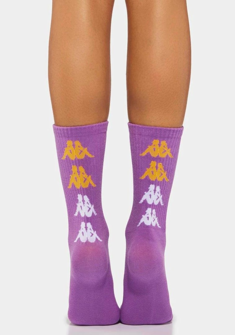 * Best Pirce Kappa Violet Authentic Assis 1 Pack Socks Wholesale