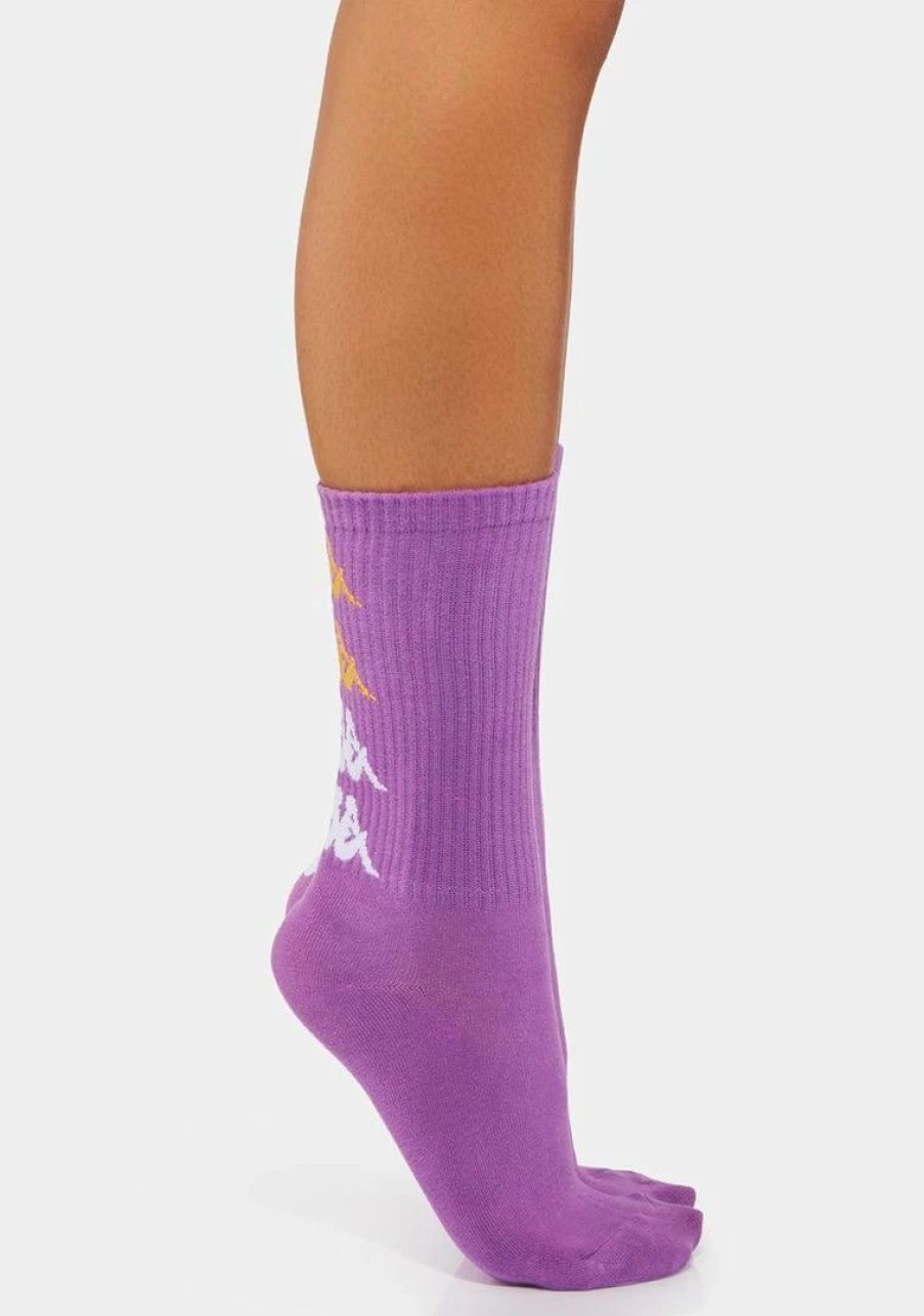 * Best Pirce Kappa Violet Authentic Assis 1 Pack Socks Wholesale