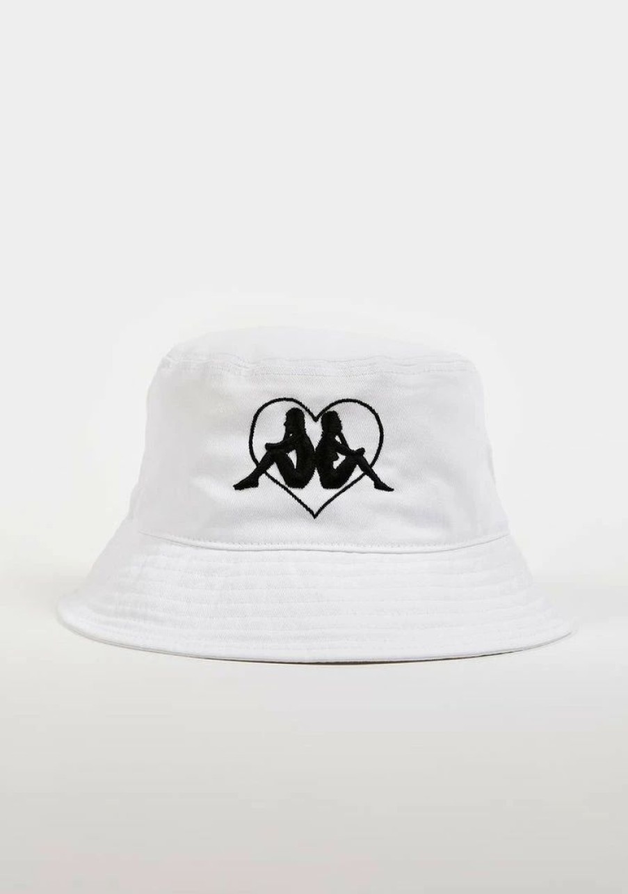 * Best Sale Kappa White Authentic Tychy Bucket Hat Hot