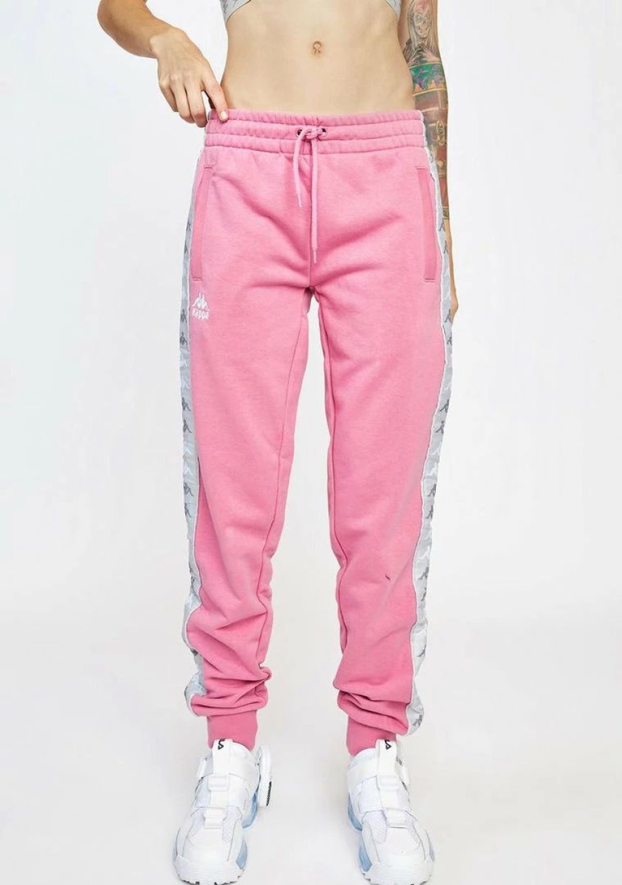 * Brand New Kappa Pink 222 Banda Beicegel Sweatpants Hot