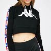 * Hot Sale Kappa Tops Black Authentic La Berry Crop Hoodie Clearance