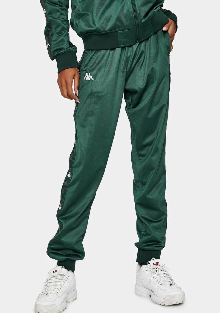 * Outlet Kappa Green 222 Banda Wrastory Logo Joggers Bottoms New