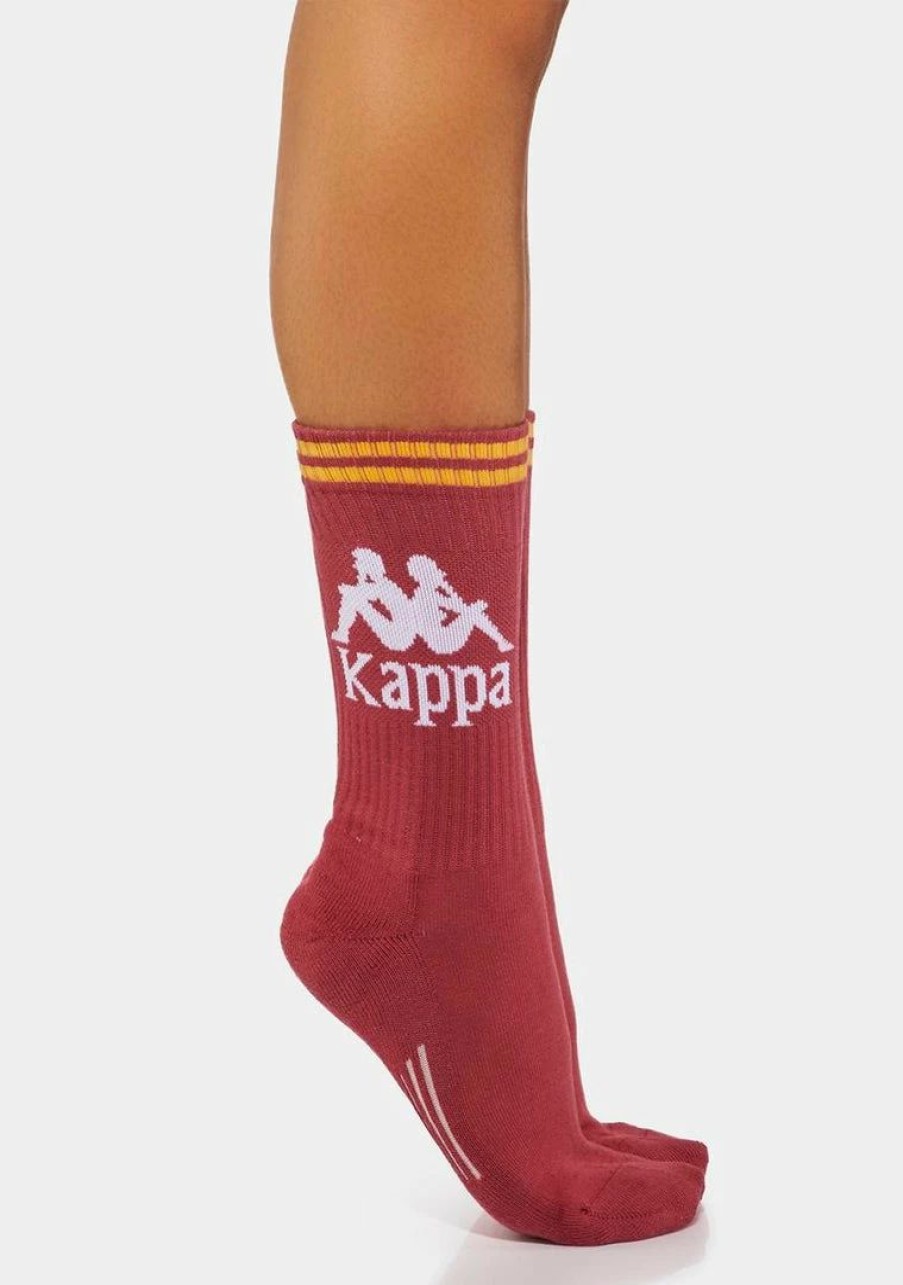 * Coupon Kappa Red Melody Authentic Amal Socks Best