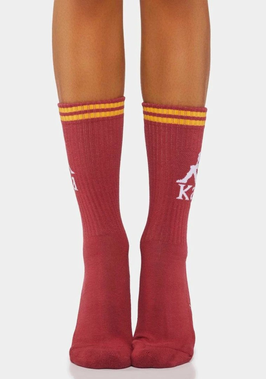 * Coupon Kappa Red Melody Authentic Amal Socks Best