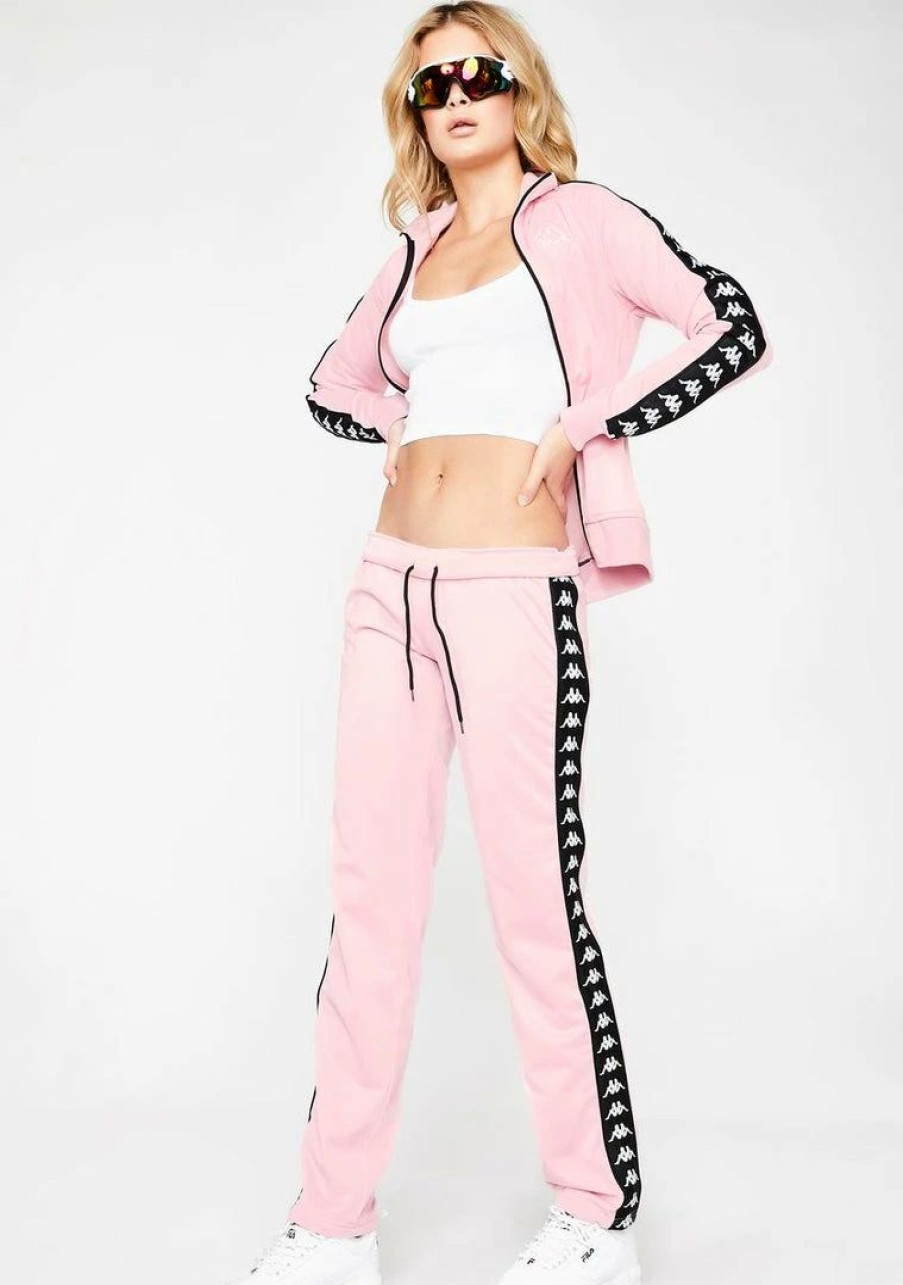 * Coupon Kappa Pink 222 Banda Wastoria Alternating Trackpants Bottoms Online