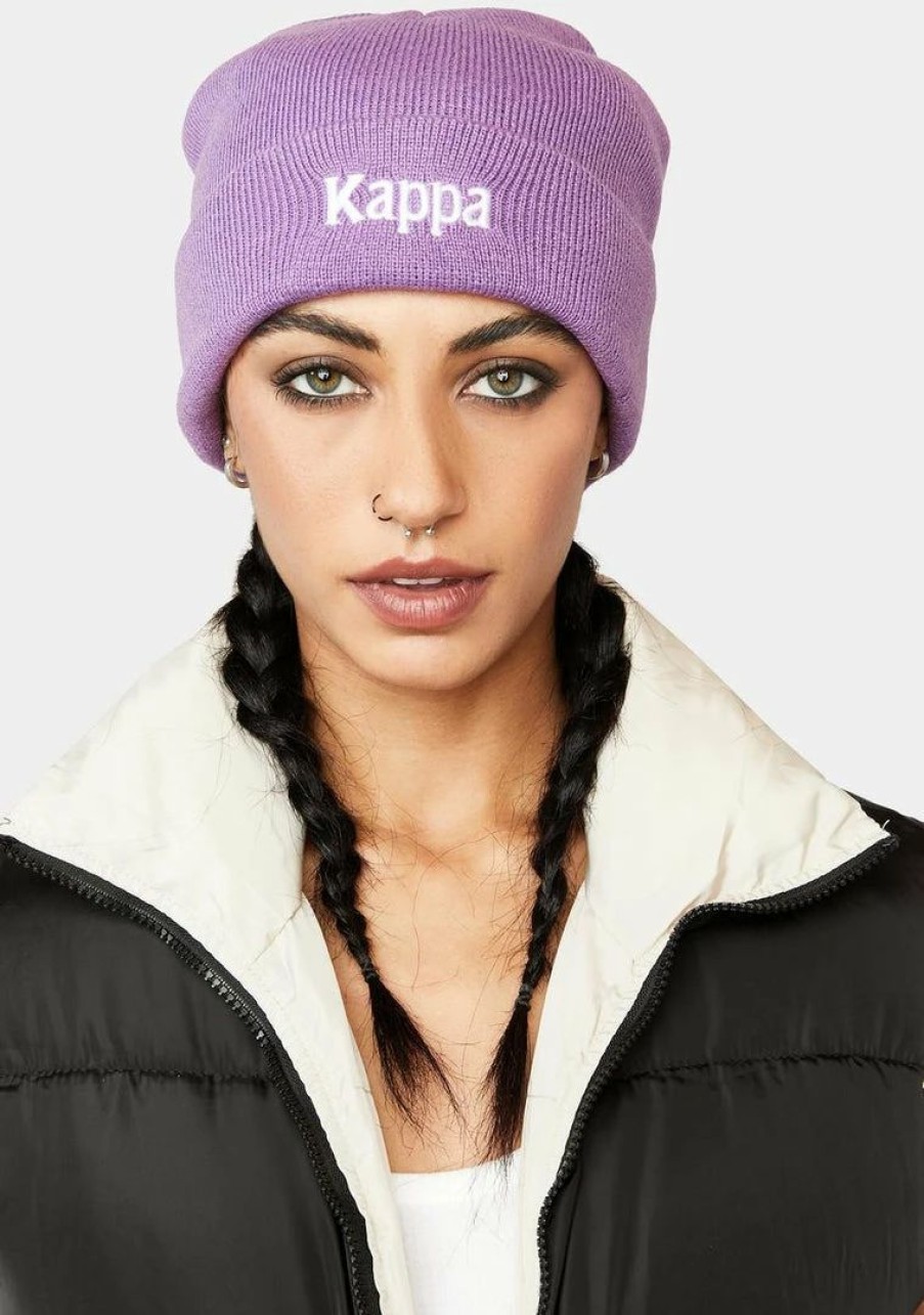 * Budget Kappa Purple Authentic Giada Beanie Hats Best