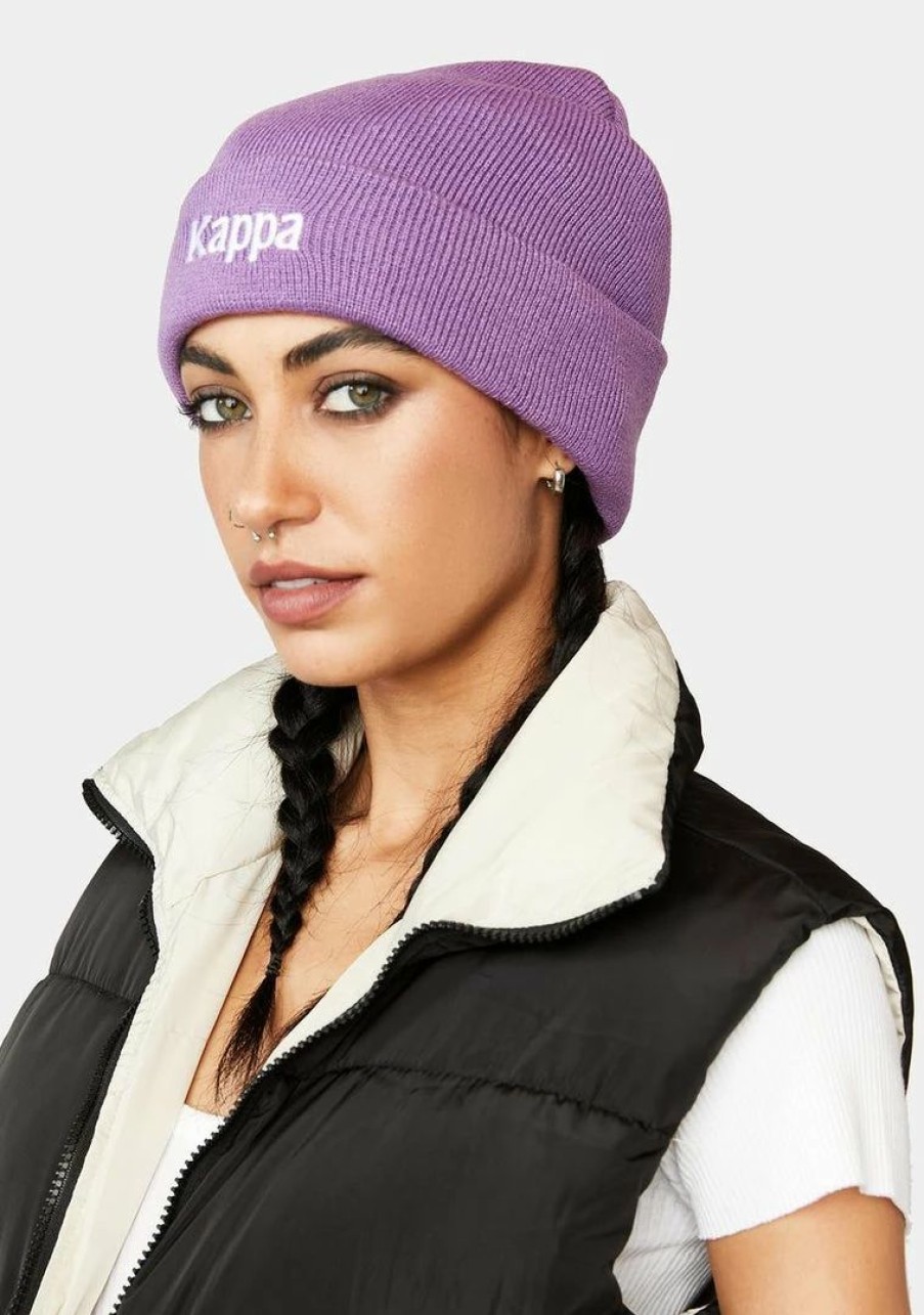 * Budget Kappa Purple Authentic Giada Beanie Hats Best