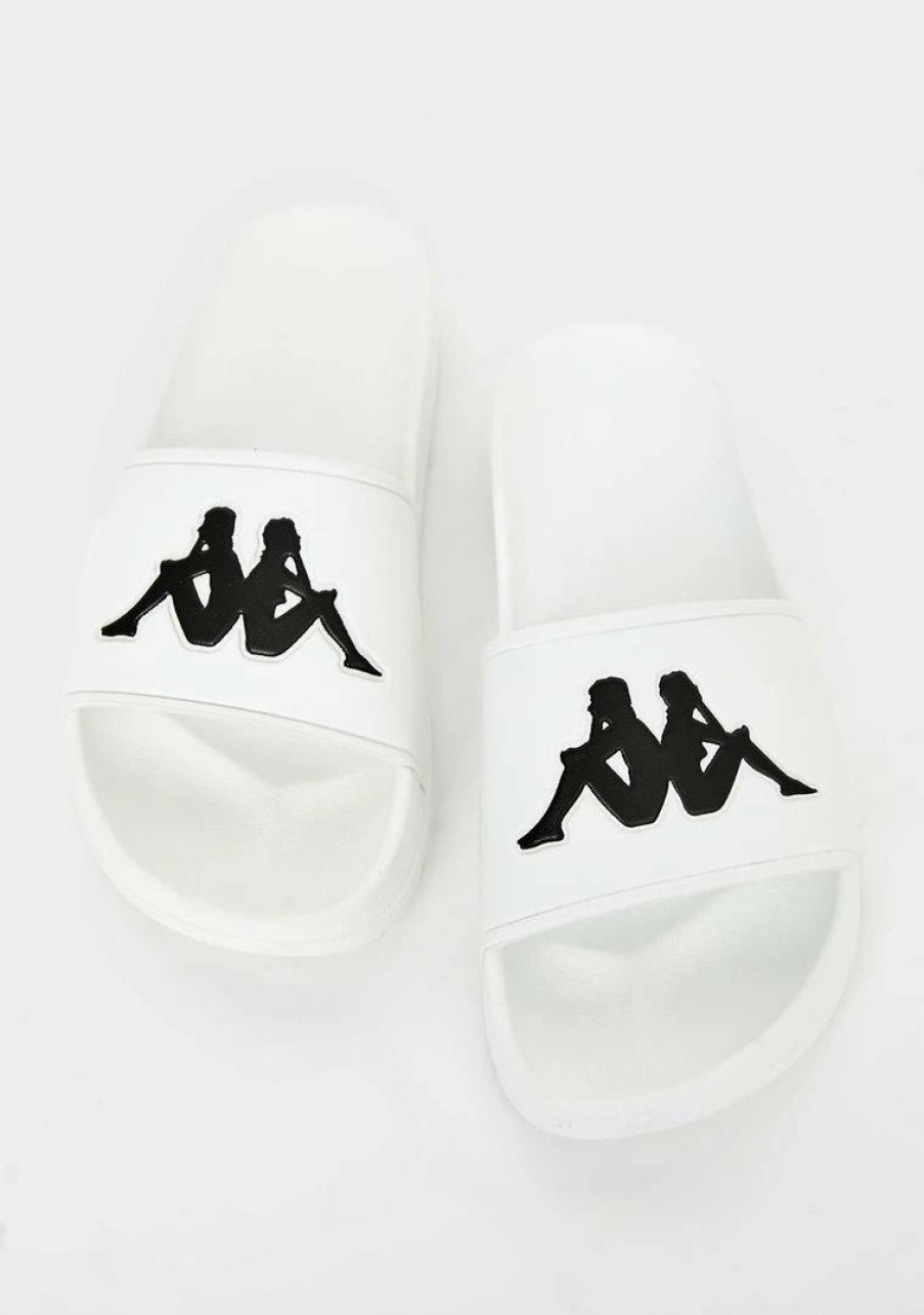 * New Kappa White Authentic Adam 2 Slides New