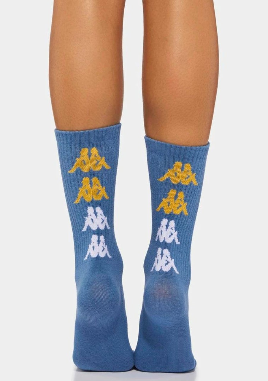 * Discount Kappa Blue Steel Authentic Assis 1 Pack Socks New