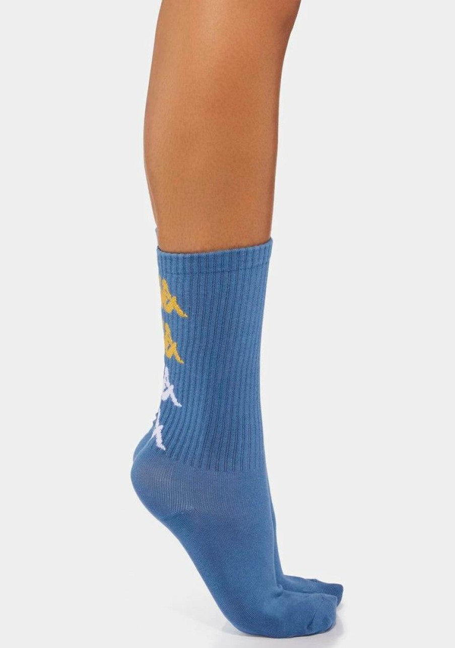 * Discount Kappa Blue Steel Authentic Assis 1 Pack Socks New