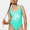 * Cheap Kappa Green Spring White Authentic Pop Ekinaz Bodysuit Tops Wholesale