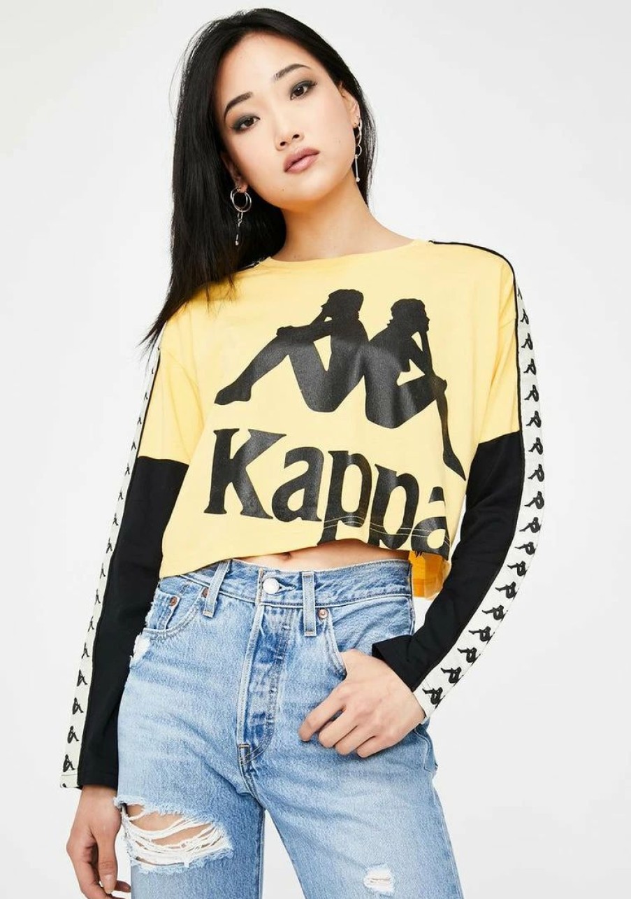 * Buy Kappa 222 Banda Boculus Graphic Crop Top Clearance