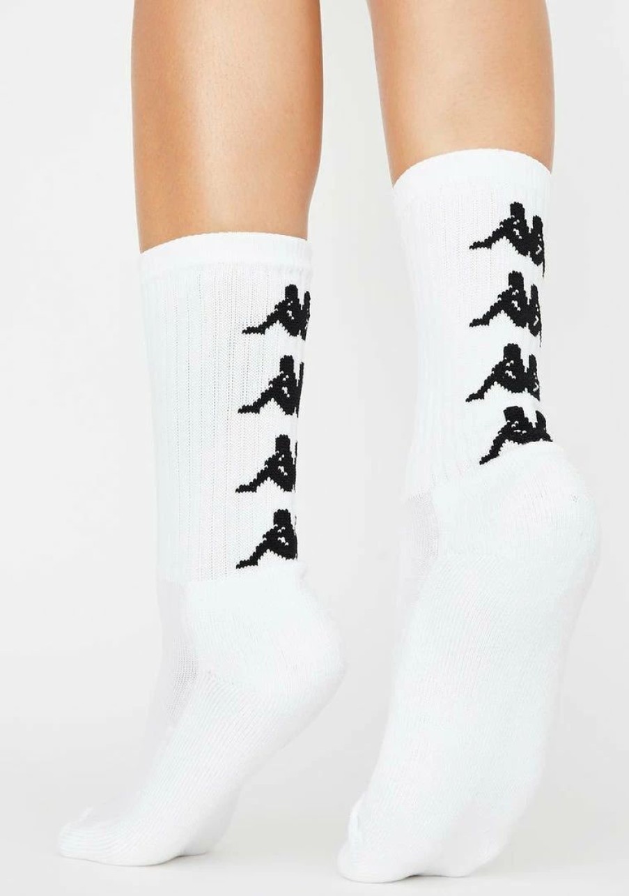 * Best Pirce Kappa White Authentic Amal Socks Socks & Tights Online