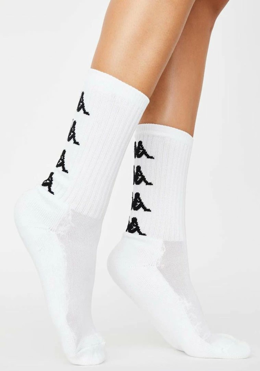 * Best Pirce Kappa White Authentic Amal Socks Socks & Tights Online