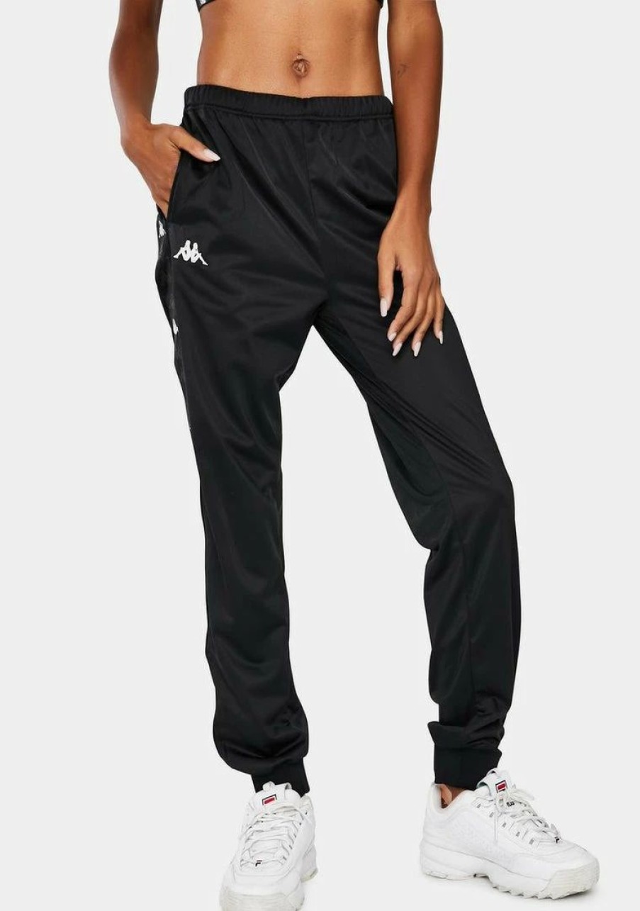 * Best Sale Kappa Black 222 Banda Wrastory Logo Joggers Clearance